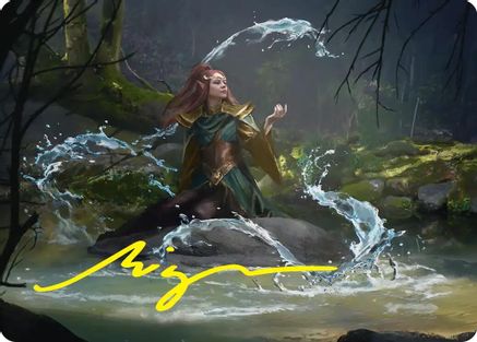 Mirkwood Meditator Art Card (Gold-Stamped Signature) (ASHOB-010) - Art Series: The Hobbit