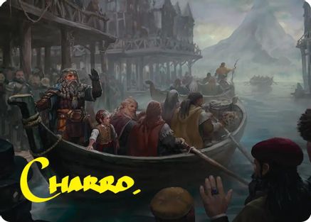 Uneasy Partings Art Card (Gold-Stamped Signature) (ASHOB-014) - Art Series: The Hobbit