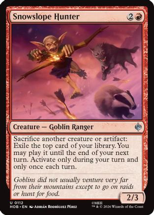 Snowslope Hunter (HOB-112) - The Hobbit Foil