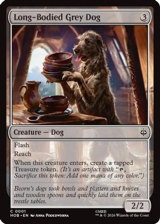 Long-Bodied Grey Dog (HOB-001) - The Hobbit Foil
