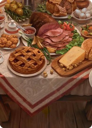 Bag End Banquet Art Card (5/12) (ASHOB-005) - Art Series: The Hobbit