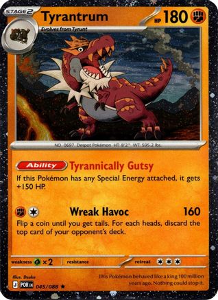 Tyrantrum (Cosmos Holo) (045/088) - Holofoil Blister Exclusives - Rare