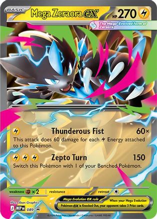 Mega Zeraora ex (089/null) - Holofoil ME Mega Evolution Promo - Promo