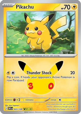 Pikachu (023/128) - Holofoil ME 30th Celebration - None