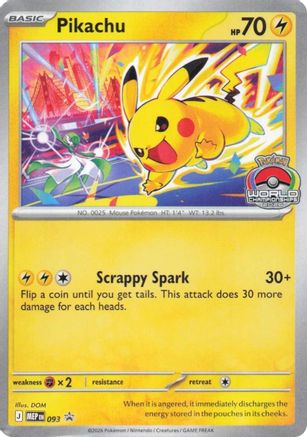 Pikachu (093) ME Mega Evolution Promo - Promo