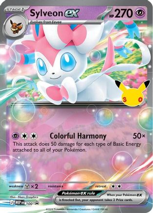 Sylveon ex (30th Celebration) (100) - Holofoil ME Mega Evolution Promo - Promo