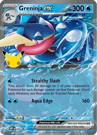 Greninja ex (30th Celebration) (099) - Holofoil ME Mega Evolution Promo - Promo
