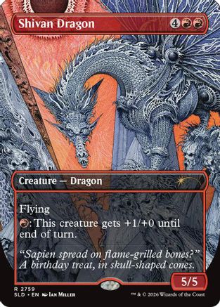 Shivan Dragon (2759) (SLD-2759) - Secret Lair Drop Series