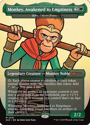 Monkey, Awakened to Emptiness - Kibo, Uktabi Prince (SLD-2401) - Secret Lair Drop Series