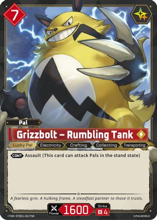 Grizzbolt - Rumbling Tank (TSR) (ETD01-001TSR) - TD01 Dawn of Palpagos RedBlue Foil