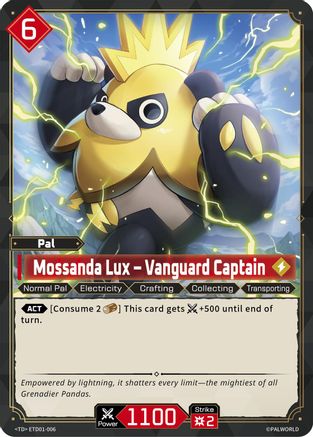 Mossanda Lux - Vanguard Captain (ETD01-006) - TD01 Dawn of Palpagos RedBlue