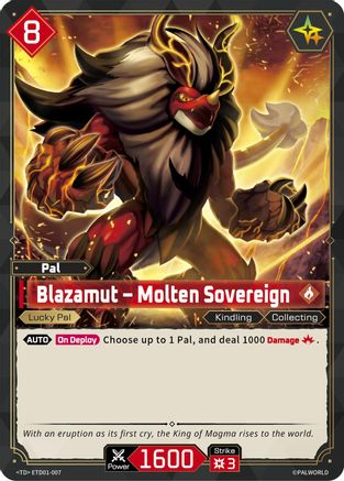 Blazamut - Molten Sovereign (ETD01-007) - TD01 Dawn of Palpagos RedBlue