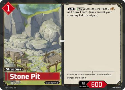 Stone Pit (ETD01-008) - TD01 Dawn of Palpagos RedBlue