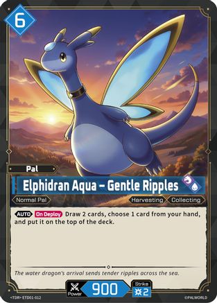 Elphidran Aqua - Gentle Ripples (ETD01-012) - TD01 Dawn of Palpagos RedBlue