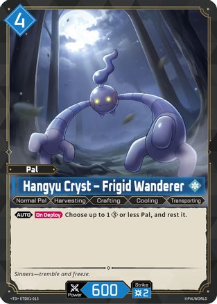 Hangyu Cryst - Frigid Wanderer (ETD01-015) - TD01 Dawn of Palpagos RedBlue