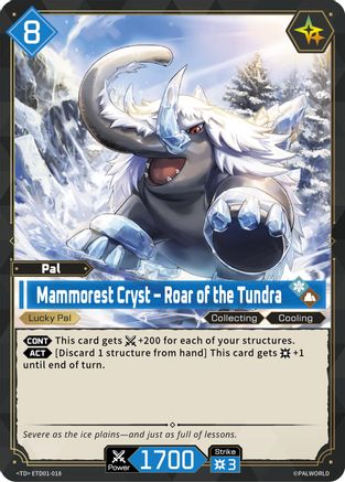 Mammorest Cryst - Roar of the Tundra (ETD01-018) - TD01 Dawn of Palpagos RedBlue