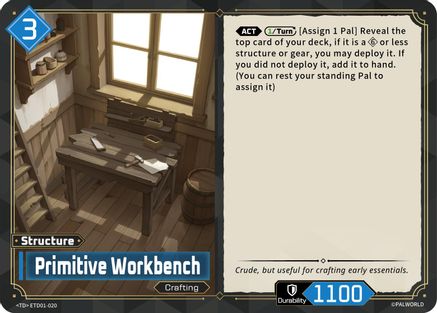 Primitive Workbench (ETD01-020) - TD01 Dawn of Palpagos RedBlue