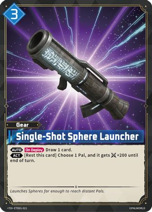 Single-Shot Sphere Launcher (ETD01-021) - TD01 Dawn of Palpagos RedBlue