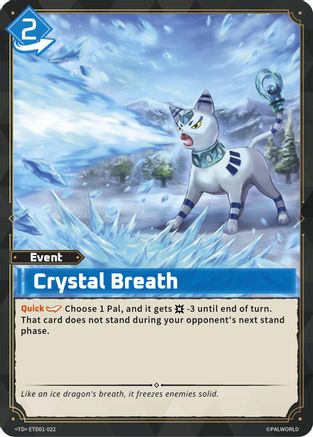 Crystal Breath (ETD01-022) - TD01 Dawn of Palpagos RedBlue