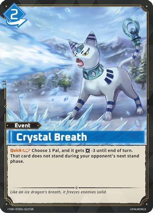 Crystal Breath (TSR) (ETD01-022TSR) - TD01 Dawn of Palpagos RedBlue Foil