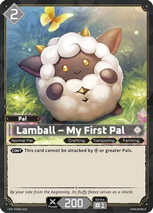 Lamball - My First Pal (ETD01-023) - TD01 Dawn of Palpagos RedBlue