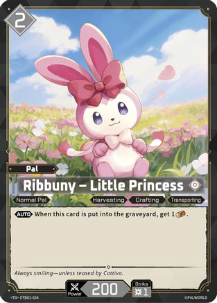 Ribbuny - Little Princess (ETD01-024) - TD01 Dawn of Palpagos RedBlue