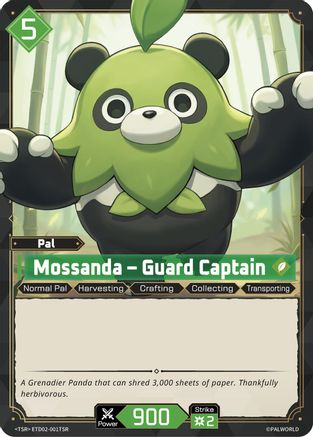 Mossanda - Guard Captain (TSR) (ETD02-001TSR) - TD02 Dawn of Palpagos GreenPurple Foil