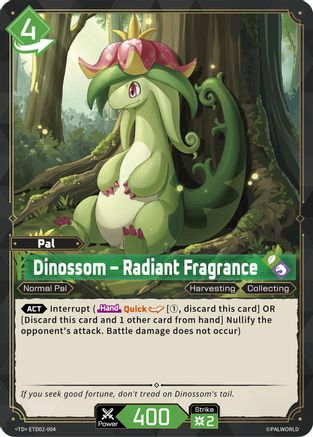 Dinossom - Radiant Fragrance (ETD02-004) - TD02 Dawn of Palpagos GreenPurple