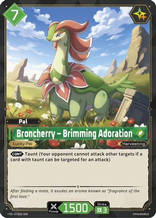 Broncherry - Brimming Adoration (ETD02-006) - TD02 Dawn of Palpagos GreenPurple