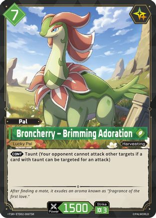 Broncherry - Brimming Adoration (TSR) (ETD02-006TSR) - TD02 Dawn of Palpagos GreenPurple Foil