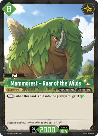 Mammorest - Roar of the Wilds (TSR) (ETD02-007TSR) - TD02 Dawn of Palpagos GreenPurple Foil