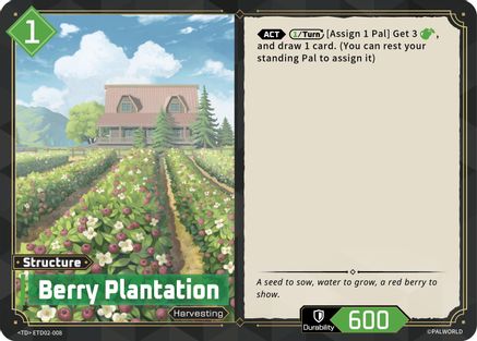 Berry Plantation (ETD02-008) - TD02 Dawn of Palpagos GreenPurple