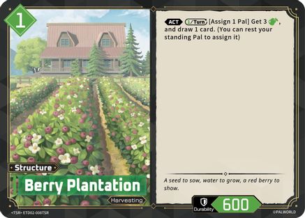 Berry Plantation (TSR) (ETD02-008TSR) - TD02 Dawn of Palpagos GreenPurple Foil
