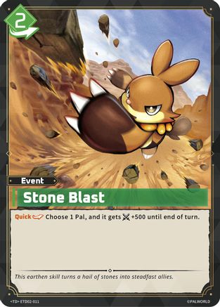 Stone Blast (ETD02-011) - TD02 Dawn of Palpagos GreenPurple