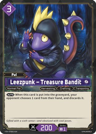 Leezpunk - Treasure Bandit (ETD02-014) - TD02 Dawn of Palpagos GreenPurple