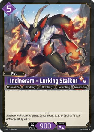 Incineram - Lurking Stalker (ETD02-016) - TD02 Dawn of Palpagos GreenPurple