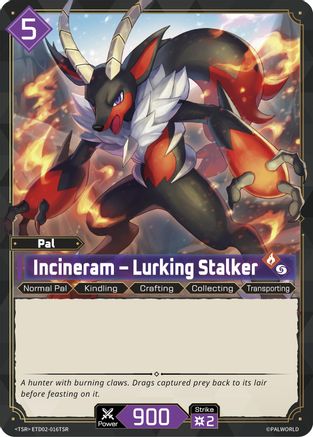 Incineram - Lurking Stalker (TSR) (ETD02-016TSR) - TD02 Dawn of Palpagos GreenPurple Foil