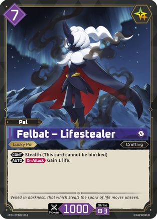 Felbat - Lifestealer (ETD02-018) - TD02 Dawn of Palpagos GreenPurple
