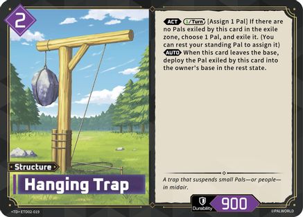 Hanging Trap (ETD02-019) - TD02 Dawn of Palpagos GreenPurple