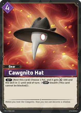 Cawgnito Hat (ETD02-020) - TD02 Dawn of Palpagos GreenPurple