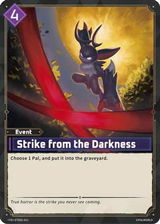 Strike from the Darkness (ETD02-021) - TD02 Dawn of Palpagos GreenPurple