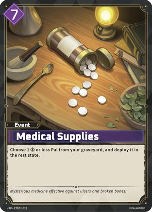 Medical Supplies (ETD02-022) - TD02 Dawn of Palpagos GreenPurple