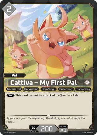 Cattiva - My First Pal (ETD02-023) - TD02 Dawn of Palpagos GreenPurple