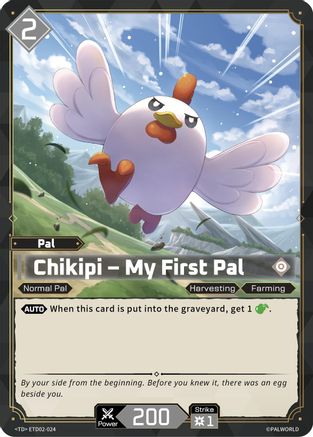 Chikipi - My First Pal (ETD02-024) - TD02 Dawn of Palpagos GreenPurple