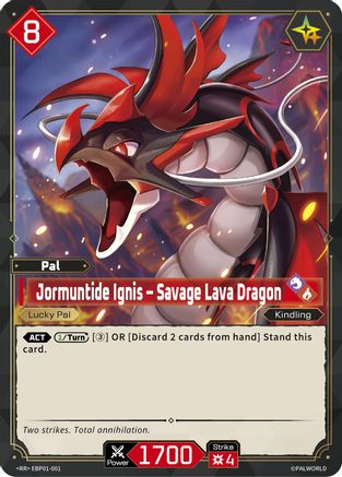 Jormuntide Ignis - Savage Lava Dragon (EBP01-001) - BP01 Dawn of Palpagos Foil