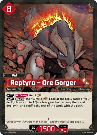 Reptyro - Ore Gorger (EBP01-005) - BP01 Dawn of Palpagos Foil