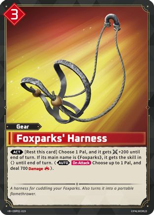 Foxparks' Harness (EBP01-019) - BP01 Dawn of Palpagos Foil