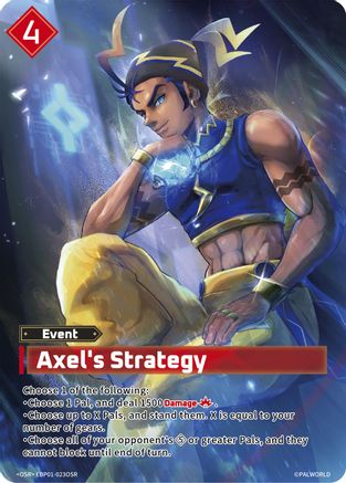 Axel's Strategy (OSR) (EBP01-023OSR) - BP01 Dawn of Palpagos Foil