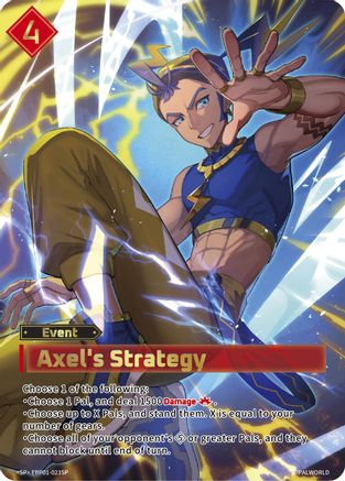 Axel's Strategy (SP) (EBP01-023SP) - BP01 Dawn of Palpagos Foil