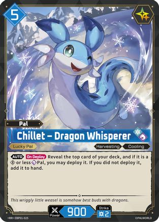 Chillet - Dragon Whisperer (EBP01-025) - BP01 Dawn of Palpagos Foil